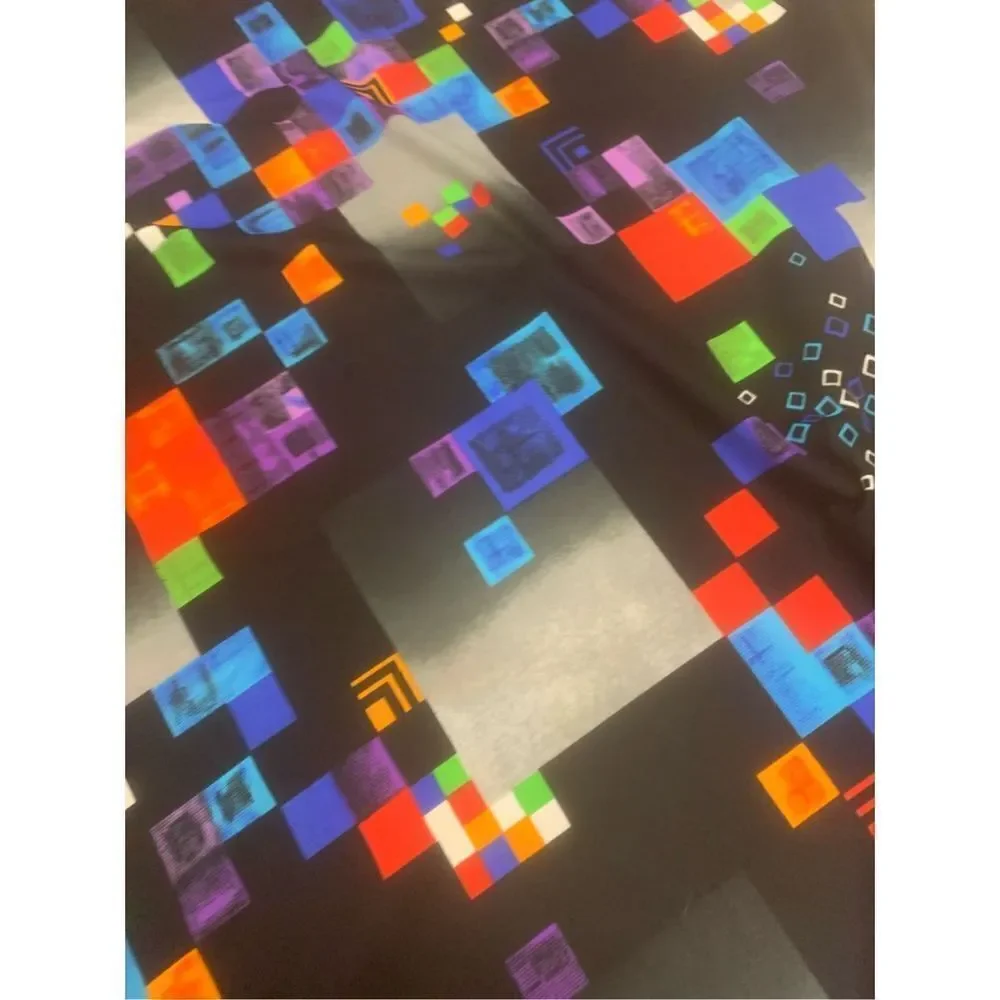 Vintage 80's Pixel A-Line Skirt